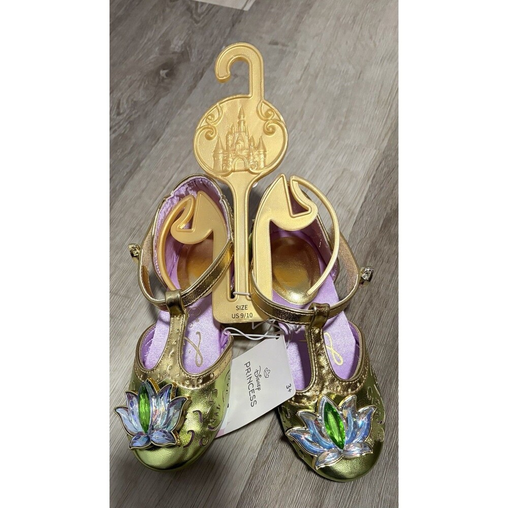 Girls Disney Princess and the Frog Tiana Shoes Size 9/10 NWT A7